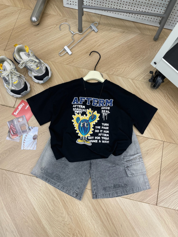 Dječji T-shirt s kratkim rukavima od 100% pamuka, okrugli izrez, slobodan kroj, unisex, korejski stil, ljeto