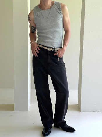 Спортен потник без ръкави, свободна кройка, едноцветен, 65% полиестер, патчворк дизайн