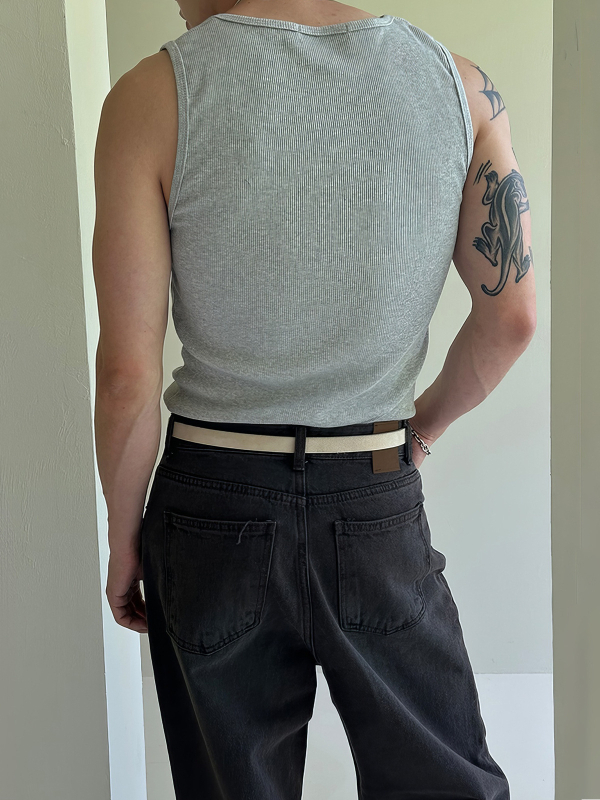 Спортен потник без ръкави, свободна кройка, едноцветен, 65% полиестер, патчворк дизайн