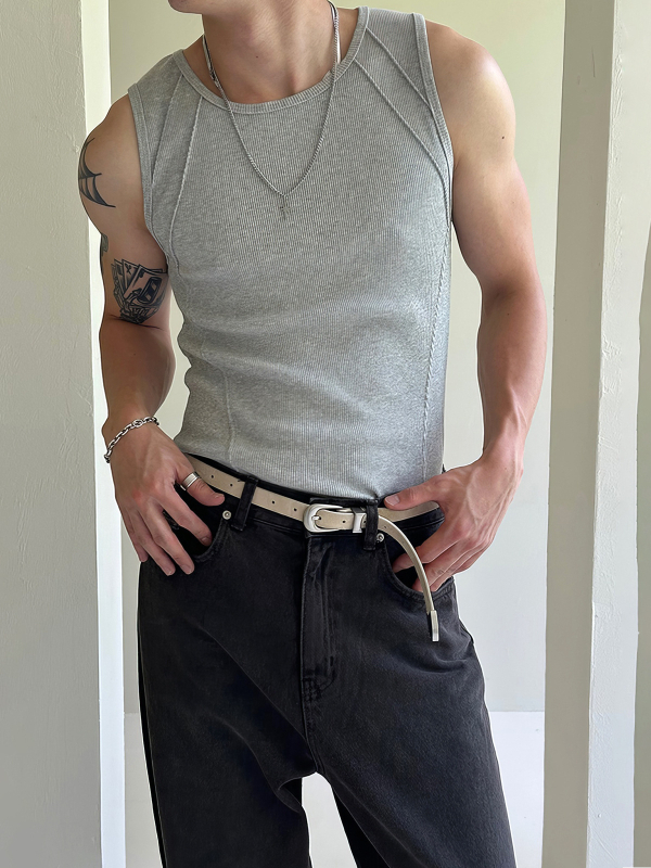 Спортен потник без ръкави, свободна кройка, едноцветен, 65% полиестер, патчворк дизайн