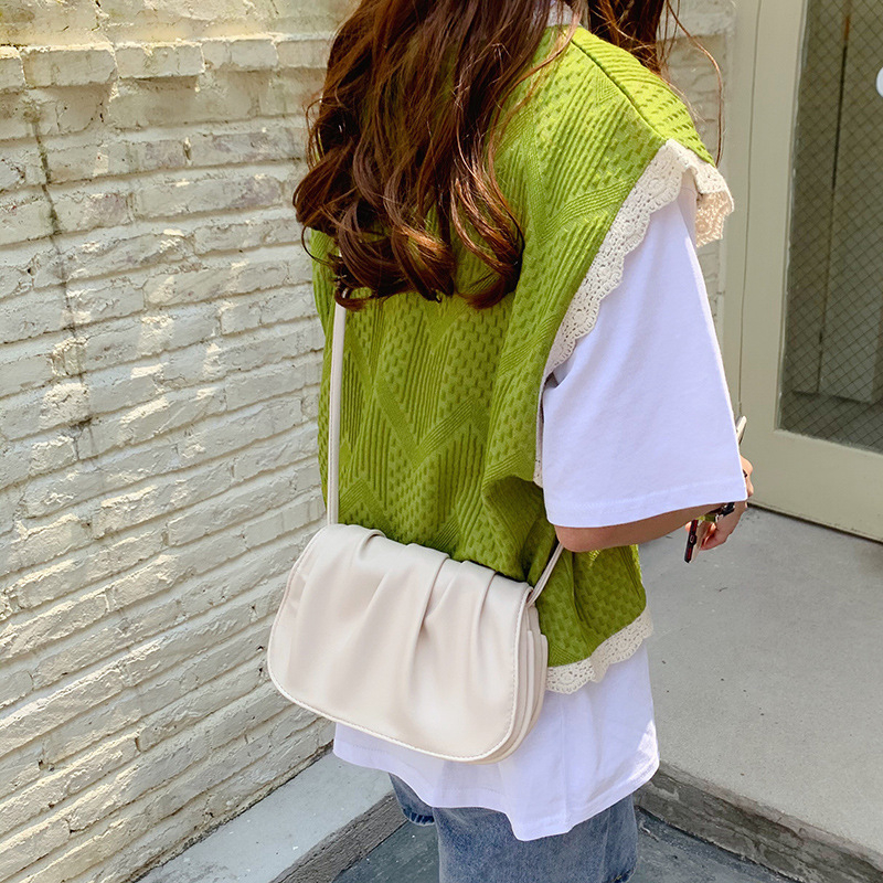 Ženska crossbody torba Hengjingyx – gradska jednostavnost, PU koža, stil sedla, magnetsko zatvaranje