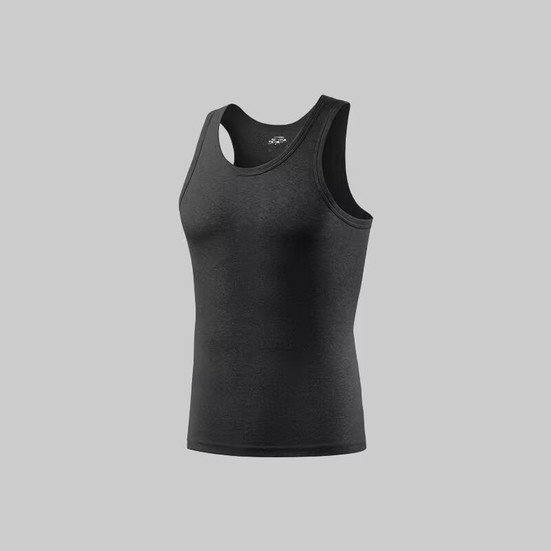 Ανδρικό γιλέκο από 100% βαμβάκι, στενό γραμμής, διαπνέον, στρογγυλή λαιμόκοψη, ύφασμα μεσαίου βάρους 161–180 g/m²