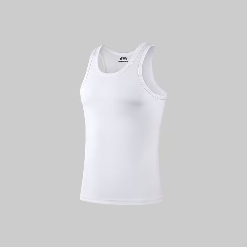 Ανδρικό γιλέκο από 100% βαμβάκι, στενό γραμμής, διαπνέον, στρογγυλή λαιμόκοψη, ύφασμα μεσαίου βάρους 161–180 g/m²