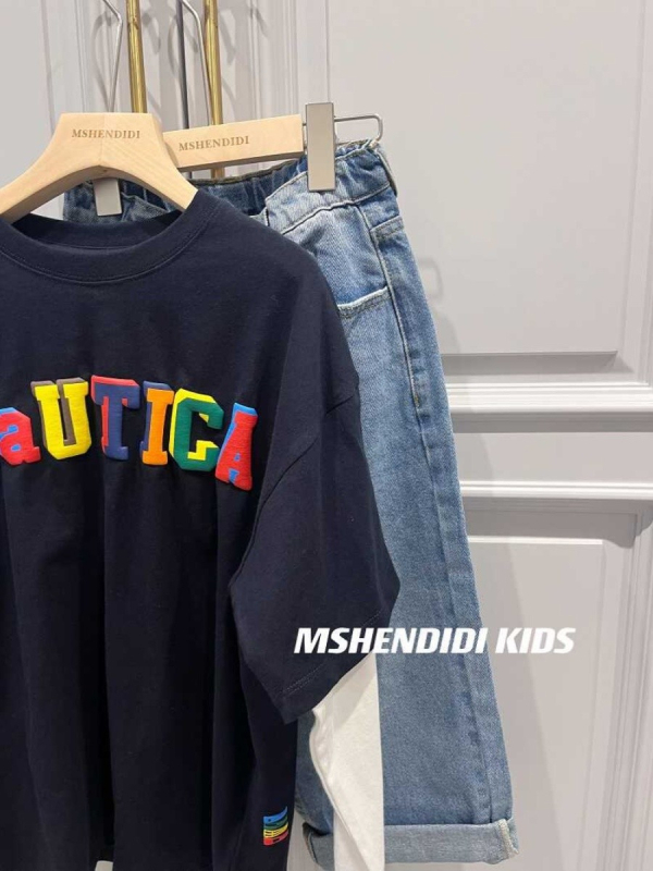 Dječje majice s dugim rukavima, unisex, 95% pamuka, okrugli izrez, tisk s slovima