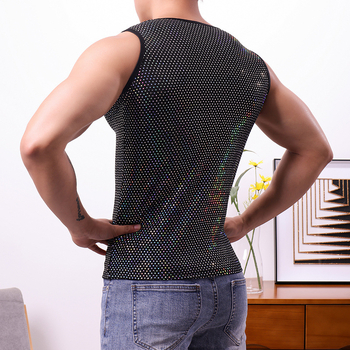 Mober ανδρικό τοπ χωρίς μανίκια, σπορ στυλ, νάιλον 80-90% περιεκτικότητα, στρογγυλή λαιμόκοψη
