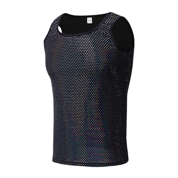 Mober ανδρικό τοπ χωρίς μανίκια, σπορ στυλ, νάιλον 80-90% περιεκτικότητα, στρογγυλή λαιμόκοψη