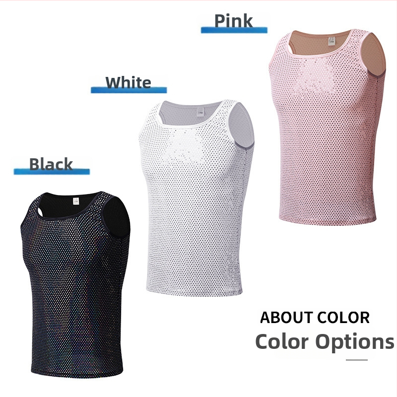 Mober ανδρικό τοπ χωρίς μανίκια, σπορ στυλ, νάιλον 80-90% περιεκτικότητα, στρογγυλή λαιμόκοψη