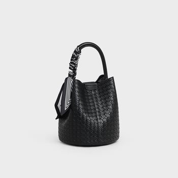 SEAMMER Bucket Bag, Prava koža, Ulični stil, Zip otvor, Jesen 2025