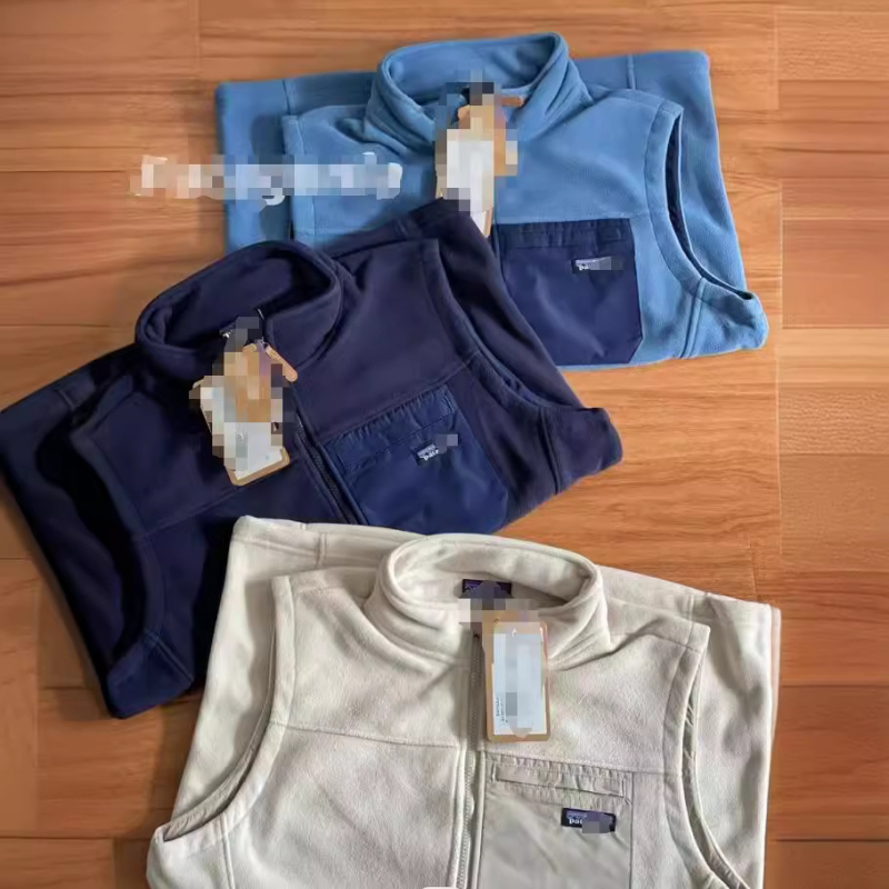 Поларено яке-жилетка с цип, свободна кройка, 100% памук, корейски стил, за пролет и есен