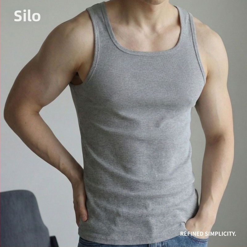 Y-образен гръб без ръкави спортен потник, Slim Fit, базов слой, отвежда потта, кръгло деколте