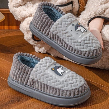 Мъжки вътрешни сандали с EVA подметка и плюшена горна част, ежедневен стил