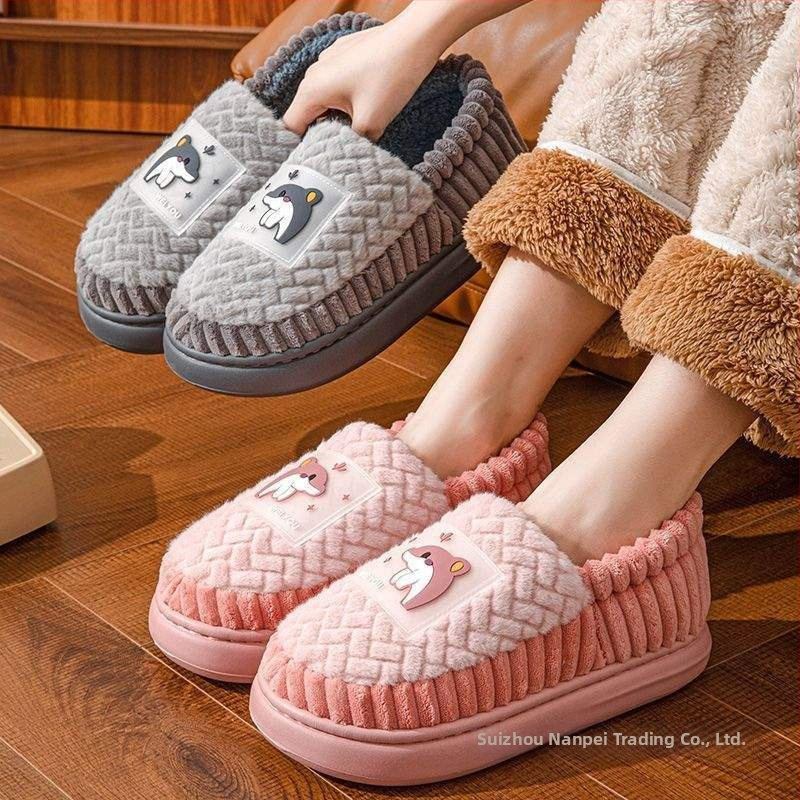 Мъжки вътрешни сандали с EVA подметка и плюшена горна част, ежедневен стил