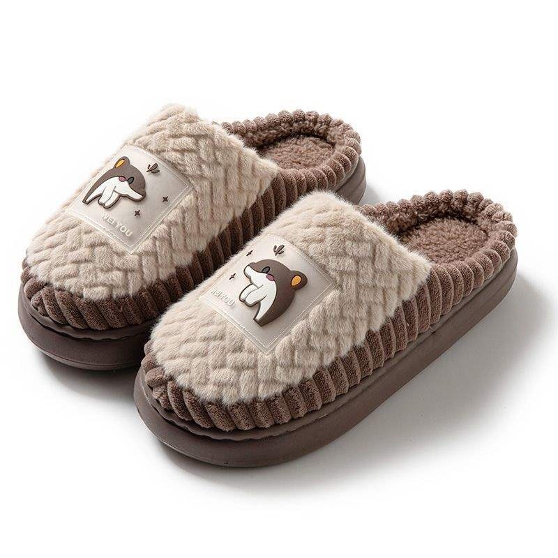 Мъжки вътрешни сандали с EVA подметка и плюшена горна част, ежедневен стил