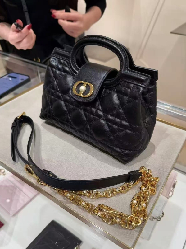 Crossbody torba s dijamantnim izvezenjem, prava teleća koža, lančani remen, magnetsko zatvaranje, unutarnja pretinica za telefon, proljeće 2025