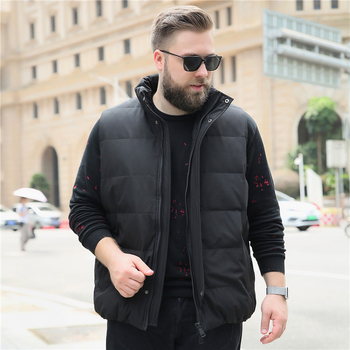 Unisex pufasta vesta s punjenjem od bijelog patka, kapacitet punjenja 300, stojeći ovratnik, prednji zip, širok kroj