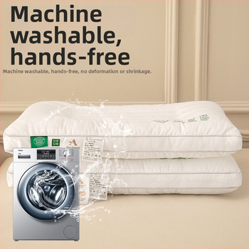 Τετράγωνο μαξιλάρι για παιδιά με στήριξη του λαιμού, γέμισμα Feather Velvet 100%, ύφασμα Class A από βαμβάκι-πολυεστέρα