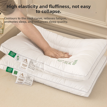 Τετράγωνο μαξιλάρι για παιδιά με στήριξη του λαιμού, γέμισμα Feather Velvet 100%, ύφασμα Class A από βαμβάκι-πολυεστέρα