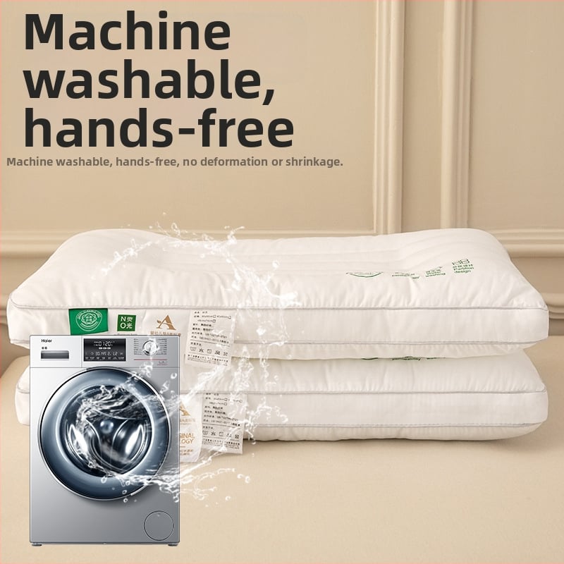 Τετράγωνο μαξιλάρι για παιδιά με στήριξη του λαιμού, γέμισμα Feather Velvet 100%, ύφασμα Class A από βαμβάκι-πολυεστέρα