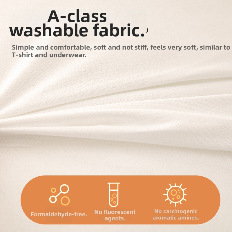 Obdĺžnikový vankúš pre deti s oporou krku, 100% Feather Velvet výplň, tkanina Class A bavlna-polyester, prateľný