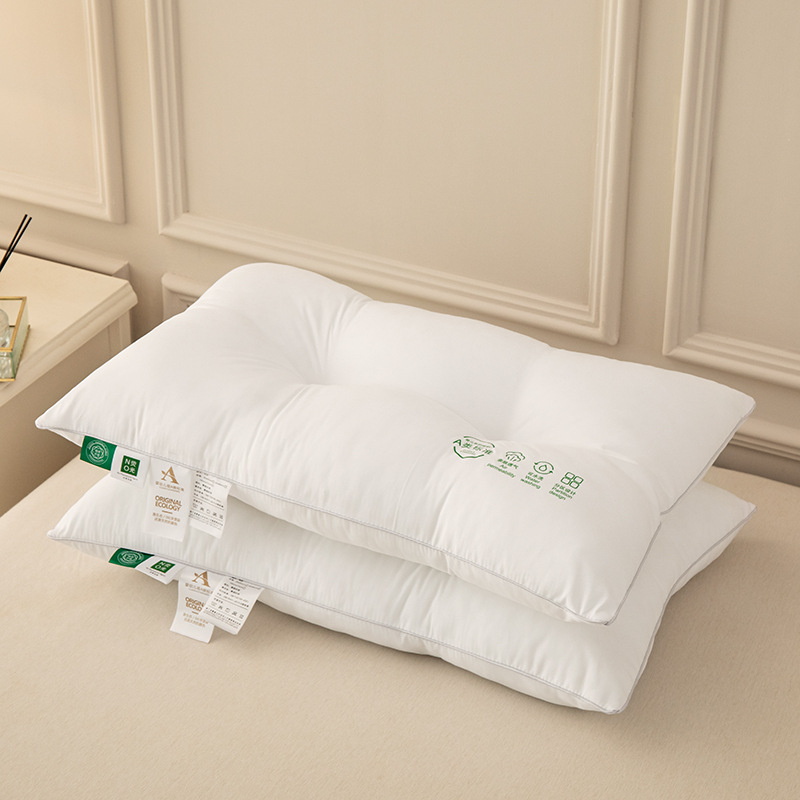 Τετράγωνο μαξιλάρι για παιδιά με στήριξη του λαιμού, γέμισμα Feather Velvet 100%, ύφασμα Class A από βαμβάκι-πολυεστέρα