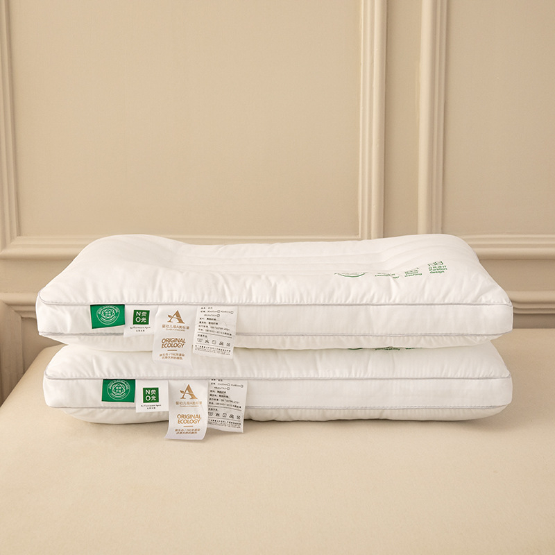 Τετράγωνο μαξιλάρι για παιδιά με στήριξη του λαιμού, γέμισμα Feather Velvet 100%, ύφασμα Class A από βαμβάκι-πολυεστέρα