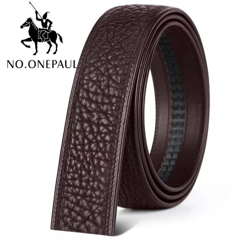 Kožni kaiš za muškarce (Prva sloj goveđe kože; Spona od čelika; Automatsko zaključavanje)