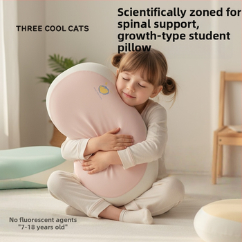 Three Cool Cats възглавница от паметна пяна в стил котешко коремче – правоъгълна, пълнител полиуретан, 0.5–1.0 кг, за спалня