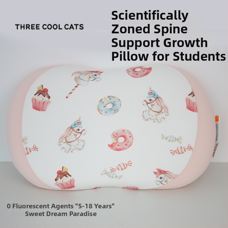 Three Cool Cats възглавница от паметна пяна в стил котешко коремче – правоъгълна, пълнител полиуретан, 0.5–1.0 кг, за спалня