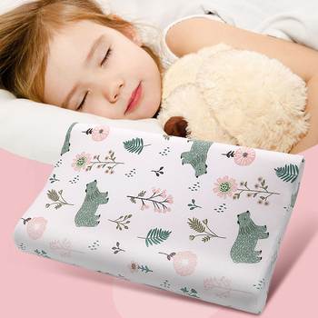 Детска възглавница от памет пяна, 100% памук, правоъгълна форма, мультяшен стил