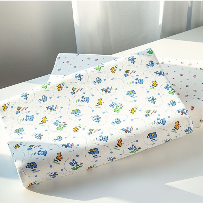 Детска възглавница от памет пяна, 100% памук, правоъгълна форма, мультяшен стил