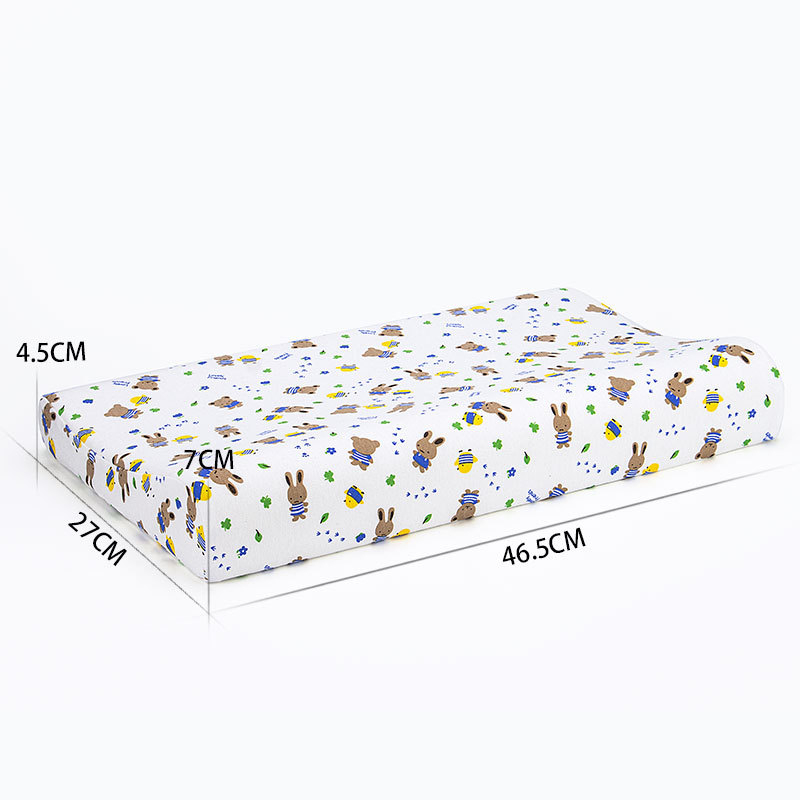 Детска възглавница от памет пяна, 100% памук, правоъгълна форма, мультяшен стил