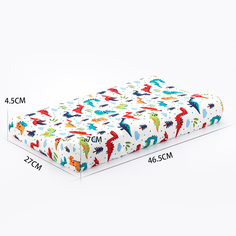 Детска възглавница от памет пяна, 100% памук, правоъгълна форма, мультяшен стил