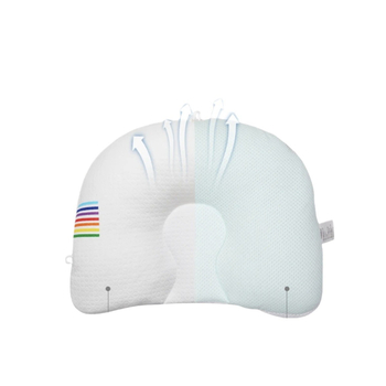BeBeBus μαξιλάρι για μωρά με διαμόρφωση κεφαλιού, διαπνέον, κατά της παραμόρφωσης του κρανίου, για βρέφη 0–3 ετών, ύψος 5,1–10 cm