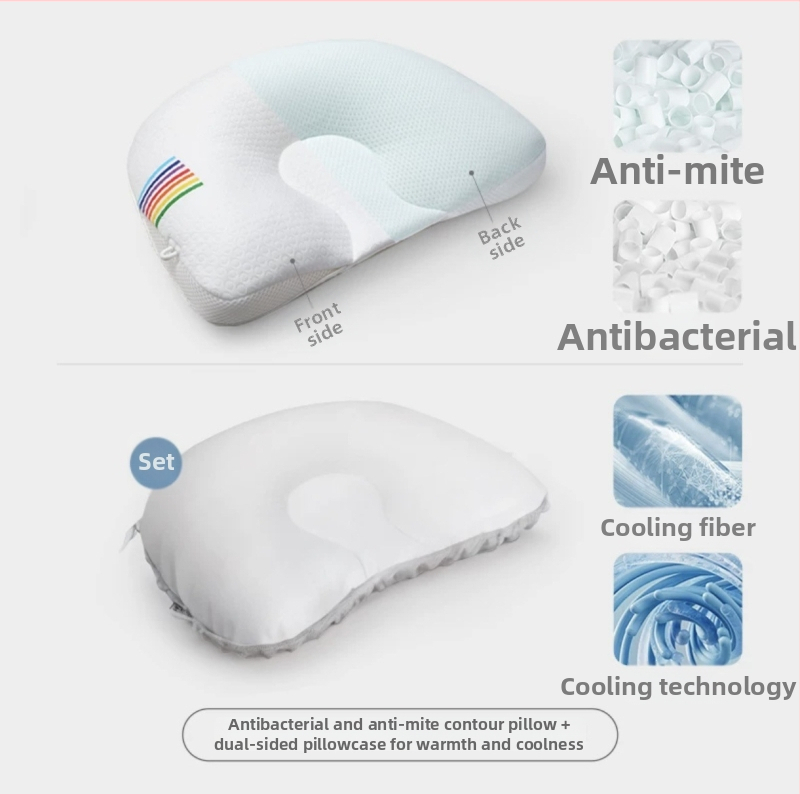 BeBeBus μαξιλάρι για μωρά με διαμόρφωση κεφαλιού, διαπνέον, κατά της παραμόρφωσης του κρανίου, για βρέφη 0–3 ετών, ύψος 5,1–10 cm