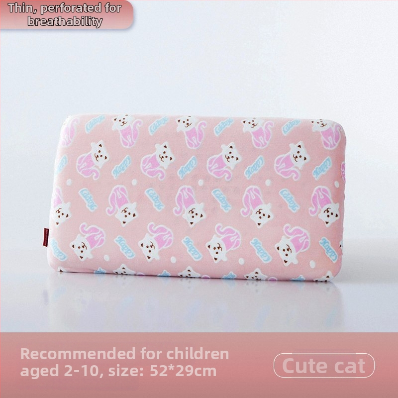 Тънка възглавница от паметна пяна за деца и бебета, правоъгълна форма, 1–2 кг, поддържаща шийния стълб