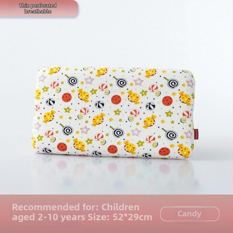 Тънка възглавница от паметна пяна за деца и бебета, правоъгълна форма, 1–2 кг, поддържаща шийния стълб