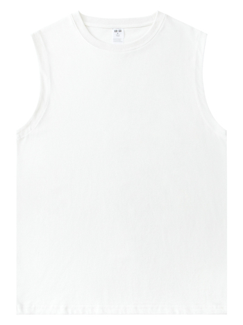 Безръкавка тип тениска с кръгло деколте, свободен силует, 95–100% памук, 230 g тежък памук