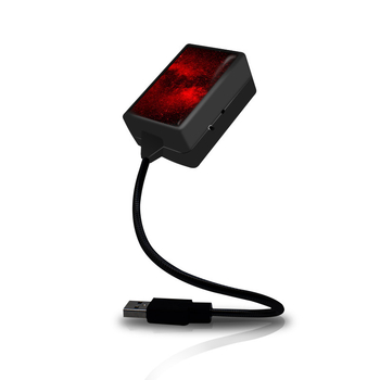 Automobilsko USB LED svjetlo za atmosferu s laserskom projekcijom zvjezdanog neba, model C-206, aluminij, 5V, 0.1A