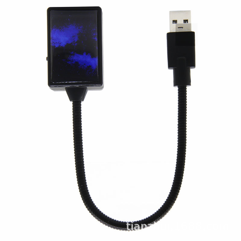 Automobilsko USB LED svjetlo za atmosferu s laserskom projekcijom zvjezdanog neba, model C-206, aluminij, 5V, 0.1A