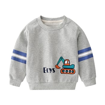 Dječji pulover s karikaturnim printom, dugi rukavi, pulover, 100% pamuk, korejski stil, za djecu 3-8 godina, proljeće-jesen
