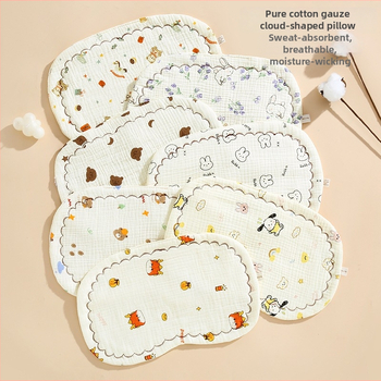 Bábätkový plochý vankúš – Moe Rabbit Babe, 100% bavlna, kreslený štýl, bezpečnostná trieda A, vhodný pre novorodencov