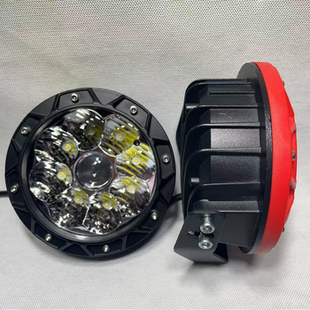 Kružni off-road reflektor; Materijal: aluminij+PC; Snaga: 60-120W; Napon: 9-36V; Svjetlosni tok: 12000LM