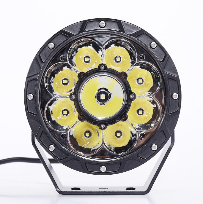 Kružni off-road reflektor; Materijal: aluminij+PC; Snaga: 60-120W; Napon: 9-36V; Svjetlosni tok: 12000LM