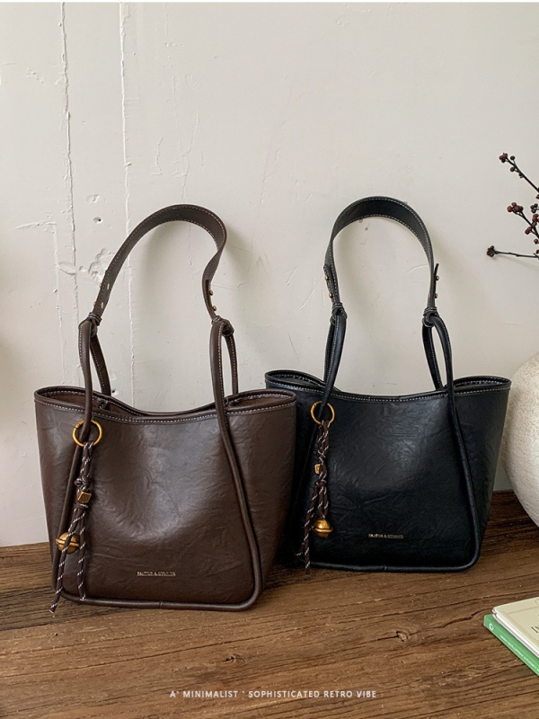 Ženska tote torba, casual stil, PU materijal, horizontalni kvadratnog oblika, jesen 2025