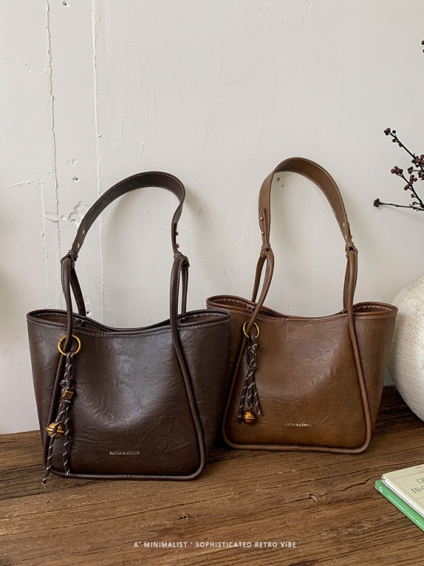 Ženska tote torba, casual stil, PU materijal, horizontalni kvadratnog oblika, jesen 2025
