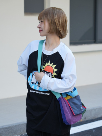 Dumpling torba od najlona, unisex, magnetska kopča, trodimenzionalni oblik