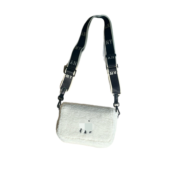 Crossbody torba od velura sa zatvaranjem na zip, unutarnja podstava od najlona, džep za telefon, jedna naramenica