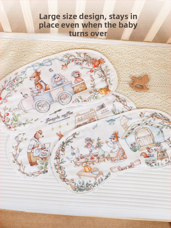 Vankúš v tvare oblaku pre novorodencov, bambusové vlákna, kreslený dizajn, bezpečnostná trieda A, jar 2025 uvedenie