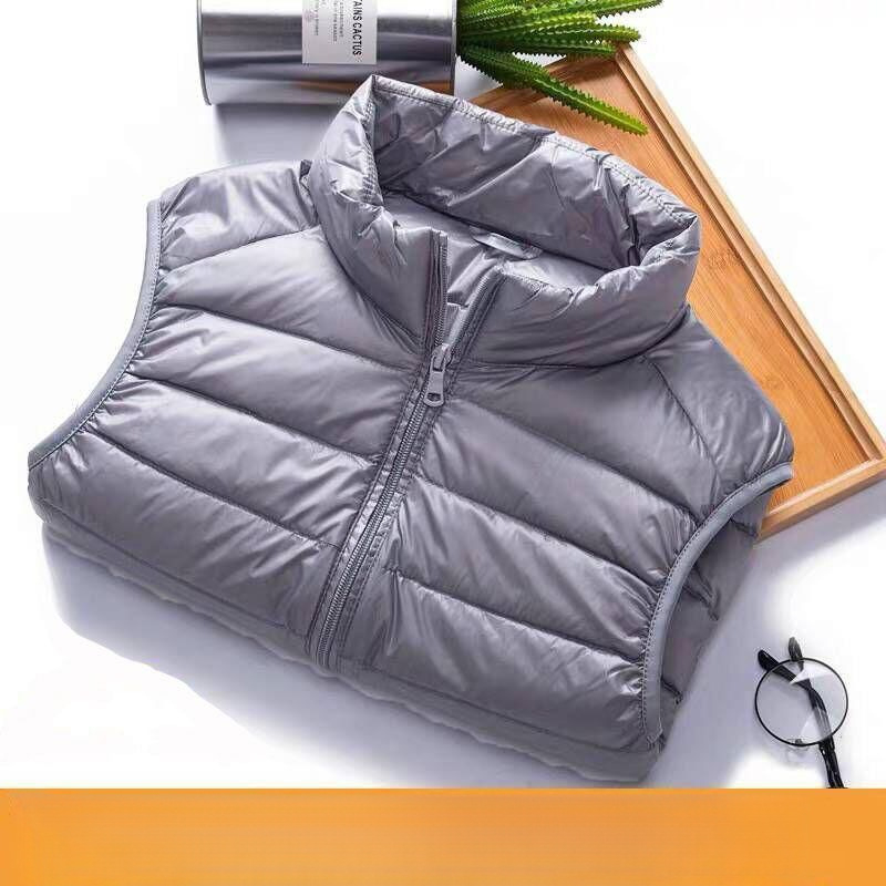 Muški lagani down vest bez rukava, punjenje od guščeg perja 30–35%, tkanina od poliestera, debeli kroj, duljina 50–65 cm