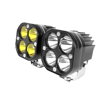 Motociklistički LED reflektor, dizajn četverolistne djeteline, 40W, 12–24V, 4000 lm